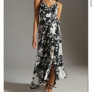 NWT ANTHROPOLOGIE HUTCH Floral Wrap Maxi Dress Large